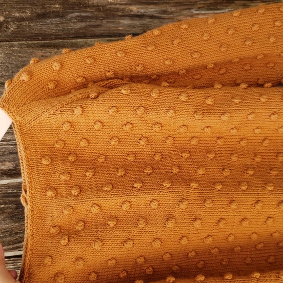 Misha and Puff Summer Popcorn Sweater in Pima Cotton, color "Caramel", size 8-9Y - Picture 11 of 11
